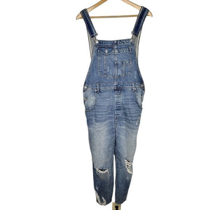 We The Free Blue Denim Jumpsuit